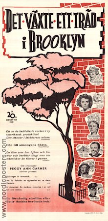 A Tree Grows in Brooklyn 1945 movie poster Joan Blondell Elia Kazan