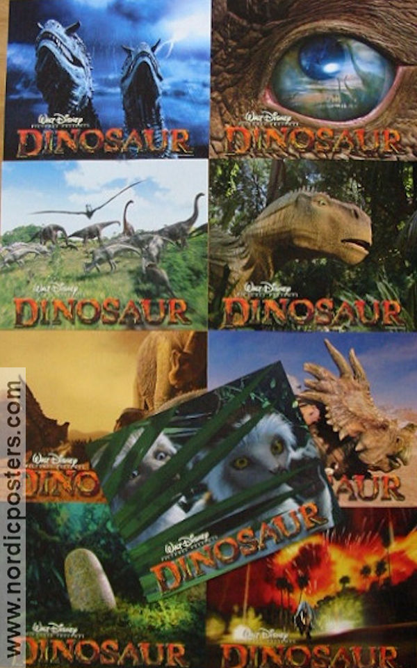 Dinosaur 2000 lobby card set Dinosaurs and dragons