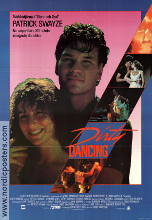 Dirty Dancing 1987 movie poster Patrick Swayze Jennifer Grey Jerry Orbach Emile Ardolino Dance Romance