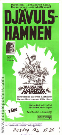 Massacre Harbor 1968 movie poster Christopher George Claudine Longet John Peyser War