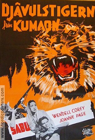 Djävulstigern från Kumaon 1949 movie poster Sabu