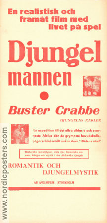 Jungle Man 1941 movie poster Buster Crabbe Charles Middleton Sheila Darcy Harry L Fraser Find more: Africa