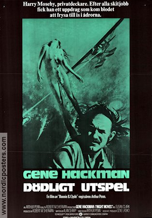 Night Moves 1975 movie poster Gene Hackman Arthur Penn Diving