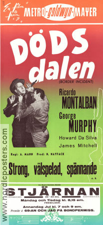 Border Incident 1949 movie poster Ricardo Montalban George Murphy Howard Da Silva Anthony Mann Film Noir