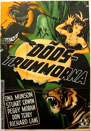 Dödstrummorna 1942 movie poster Ona Munson Stuart Erwin