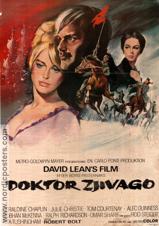 Doctor Zhivago 1965 movie poster Omar Sharif Julie Christie Rod Steiger Alec Guinness Geraldine Chaplin David Lean Romance Writer: Boris Pasternak