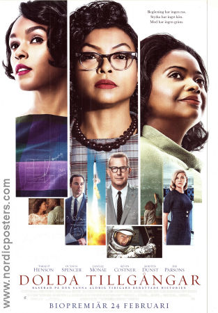 Hidden Figures 2016 movie poster Taraji P Henson Octavia Spencer Janelle Monae