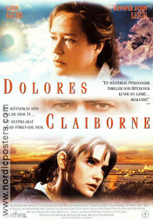 Dolores Claiborne 1995 poster Jennifer Jason Leigh Taylor Hackford