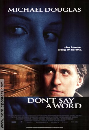 Don´t Say a Word 2001 poster Michael Douglas Gary Fleder