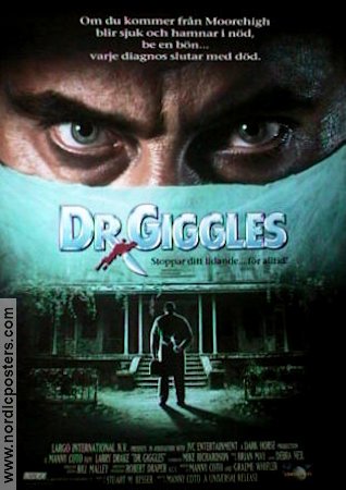 Dr Giggles 1992 movie poster Larry Drake