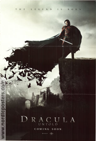Dracula Untold 2014 movie poster Luke Evans Dominic Cooper Sarah Gadon Gary Shore