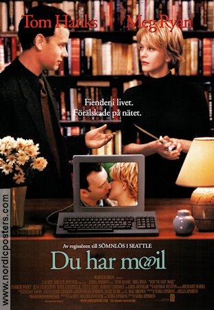 You´ve Got Mail 1998 movie poster Tom Hanks Meg Ryan Greg Kinnear Nora Ephron Romance