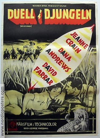 Duel in the Jungle 1954 movie poster Dana Andrews