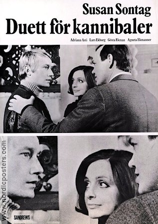 Duet For Cannibals 1969 movie poster Lars Ekborg Gösta Ekman Agneta Ekmanner Adriana Asti Susan Sontag