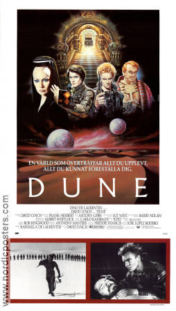 Dune 1984 movie poster Sting Kyle MacLachlan Frank Herbert Silvana Mangano David Lynch