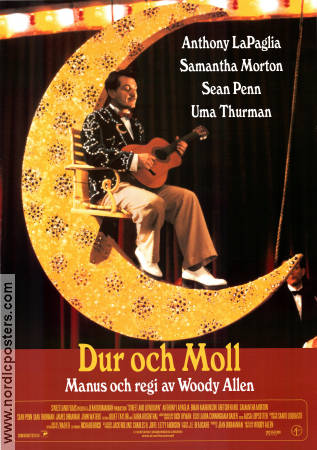 Sweet and Lowdown 1999 movie poster Sean Penn Samantha Morton Uma Thurman Woody Allen