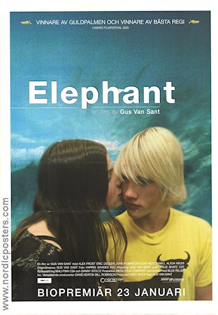 Elephant 2003 movie poster Elias McConnell Alex Frost Eric Deulen Gus Van Sant