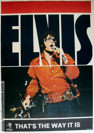 Las Vegas Show 1970 poster Elvis Presley Denis Sanders