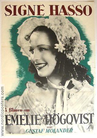 Emelie Högqvist 1939 movie poster Signe Hasso Georg Rydeberg