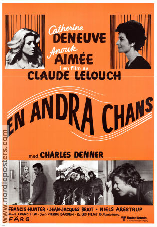 Si c´était a refaire 1976 movie poster Catherine Deneuve Anouk Aimée Charles Denner Claude Lelouch