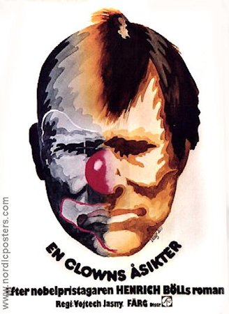 Ansichten eines Clowns 1976 movie poster Henrich Böll Vojtek Jasny Circus