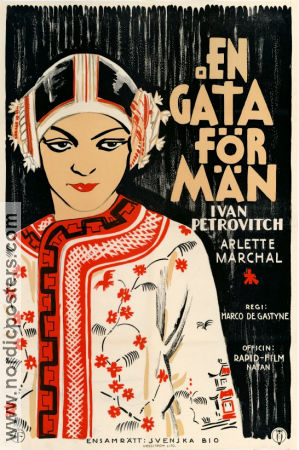 Le chatelaine du Liban 1926 movie poster Ivan Petrovic Arlette Marchal Marco de Gastyne