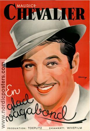 The Beloved Vagabond 1936 movie poster Maurice Chevalier Betty Stockfeld Curtis Bernhardt Eric Rohman art