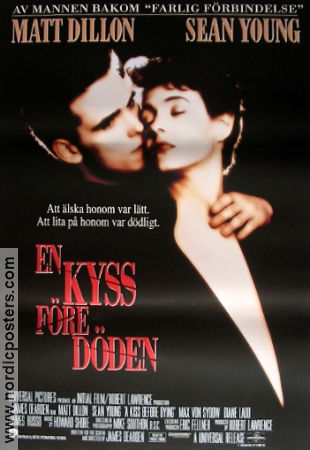 A Kiss Before Dying 1991 movie poster Matt Dillon Sean Young James Bonfanti James Dearden