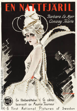 The White Moth 1924 movie poster Barbara La Marr Conway Tearle Maurice Tourneur Eric Rohman art