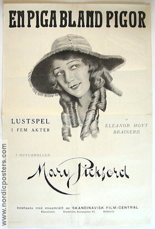 How Could You Jean? 1918 movie poster Mary Pickford