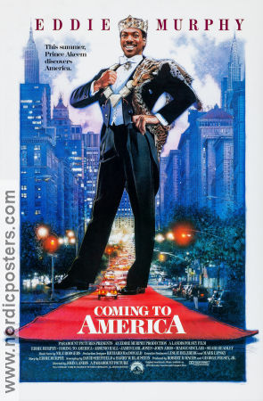 Coming to America 1988 poster Eddie Murphy John Landis