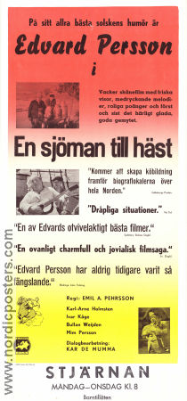 A Sailor on Horseback 1940 movie poster Edvard Persson Karl-Arne Holmsten Elvin Ottosson Emil A Lingheim Horses