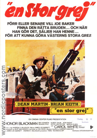 Something Big 1971 movie poster Dean Martin Brian Keith Carol White Andrew V McLaglen
