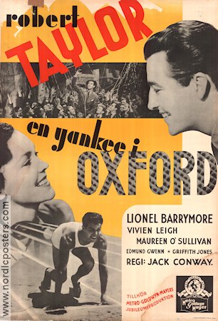 A Yank at Oxford 1938 poster Robert Taylor Jack Conway
