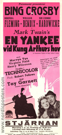 A Connecticut Yankee in King Arthur´s Court 1949 movie poster Bing Crosby Rhonda Fleming Cedric Hardwicke Tay Garnett Musicals