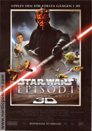 Episode I The Phantom Menace 1999 movie poster Liam Neeson Ewan McGregor Natalie Portman Jake Lloyd Ian McDiarmid Pernilla August George Lucas Find more: Star Wars