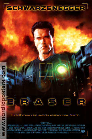 Eraser 1996 poster Arnold Schwarzenegger Chuck Russell