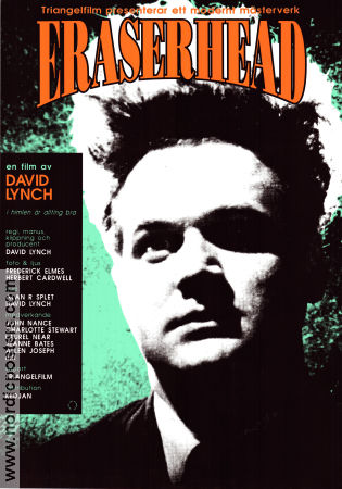 Eraserhead 1977 movie poster Jack Nance Charlotte Stewart Allen Joseph David Lynch Cult movies