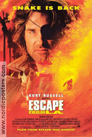 Escape From LA 1996 poster Kurt Russell John Carpenter