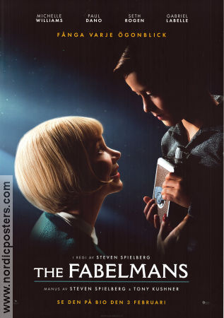 The Fabelmans 2022 movie poster Michelle Williams Gabriel LaBelle Paul Dano Steven Spielberg