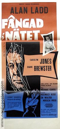 The Man in the Net 1959 movie poster Alan Ladd Carolyn Jones Michael Curtiz
