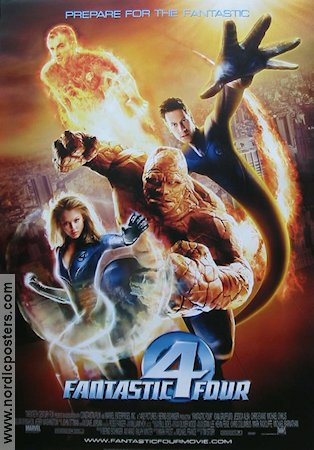 Fantastic Four 2005 movie poster Ioan Gruffudd Michael Chiklis Chris Evans Jessica Alba Tim Story Find more: Marvel From comics
