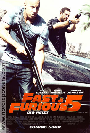 Fast and Furious 5 2011 poster Paul Walker