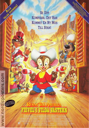 An American Tail Fievel Goes West 1991 poster Don Bluth
