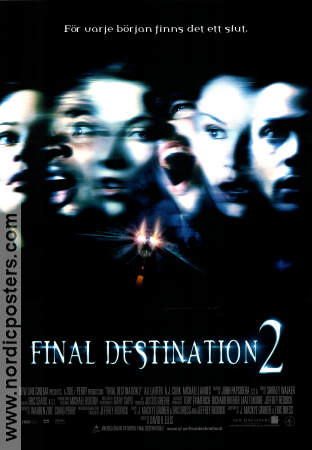 Final Destination 2 2003 movie poster AJ Cook Ali Larter Tony Todd David Ellis