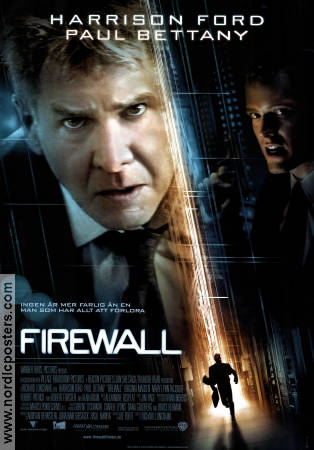 Firewall 2006 movie poster Harrison Ford Virginia Madsen Paul Bettany Richard Loncraine