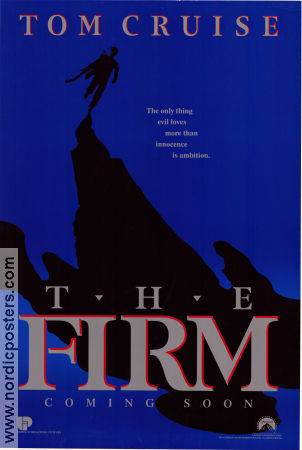 The Firm 1993 movie poster Tom Cruise Jeanne Tripplehorn Gene Hackman Sydney Pollack