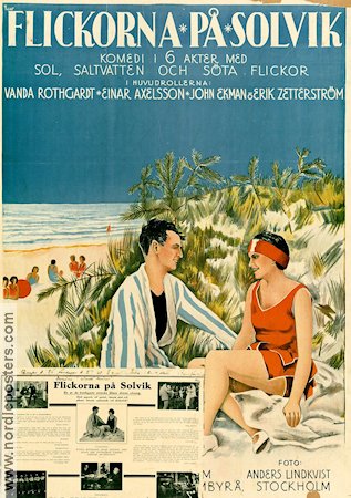 Flickorna på Solvik 1926 movie poster Vanda Rothgardt Einar Axelsson