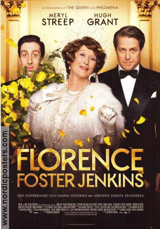 Florence Foster Jenkins 2016 movie poster Meryl Streep Hugh Grant Simon Helberg Stephen Frears