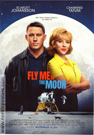 Fly Me to The Moon 2024 movie poster Scarlett Johansson Channing Tatum Woody Harrelson Greg Berlanti